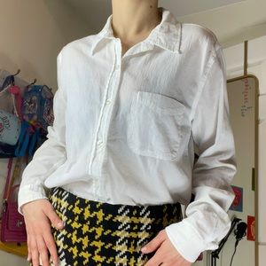 Oversized Sheer Button Down